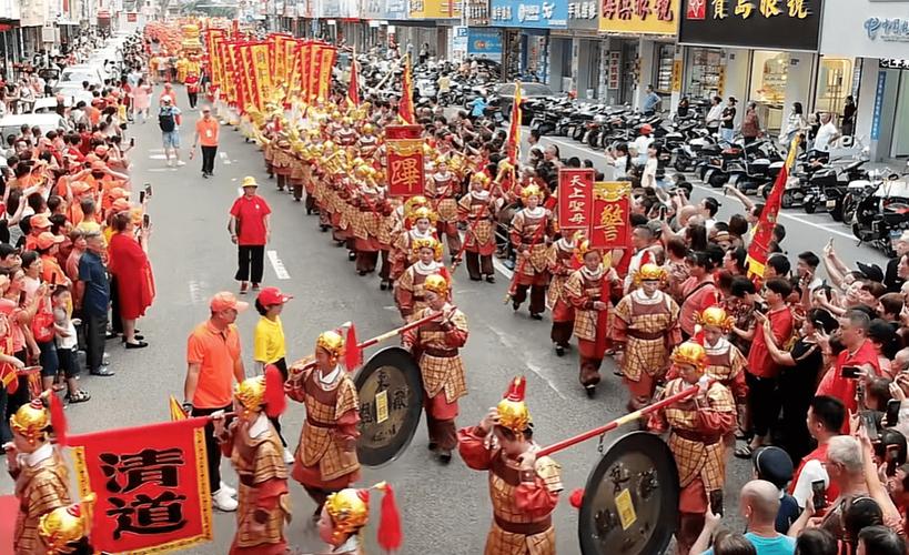 福建莆田湄洲妈祖祭典卤簿仪仗队列