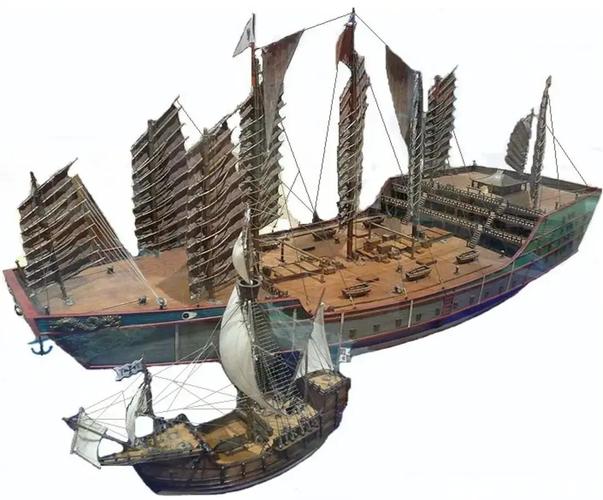 明代郑和宝船甲板水手劳作复原图