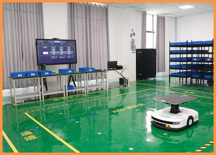 高校机械实训车间智能周转物流路径规划实拍图