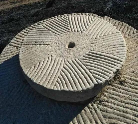 石磨磨盘阴阳磨齿细节图