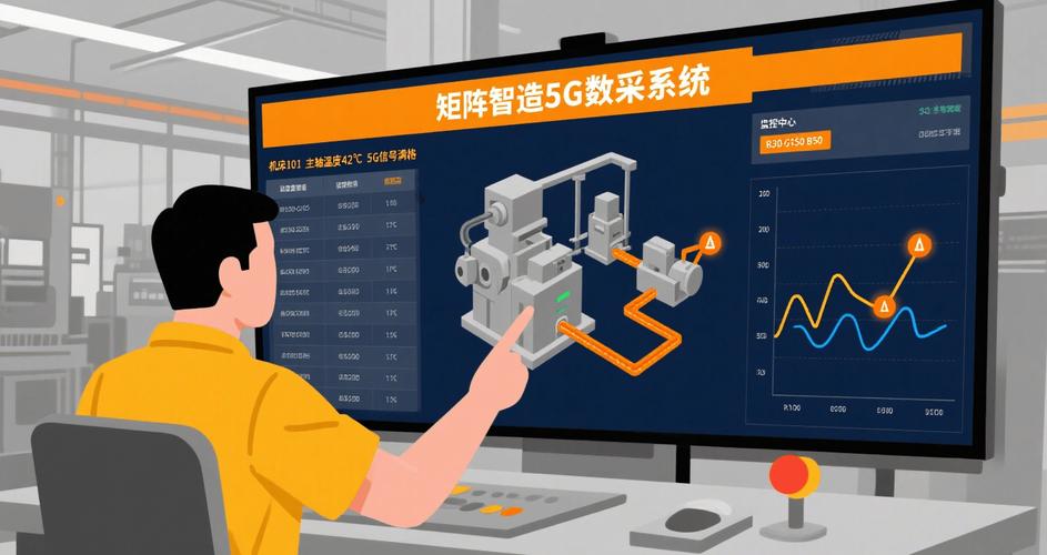 工业5G专网PLC设备实时数据采集界面