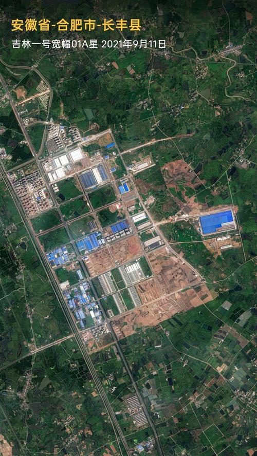卫星遥感拍摄违建扩建厂房现场图