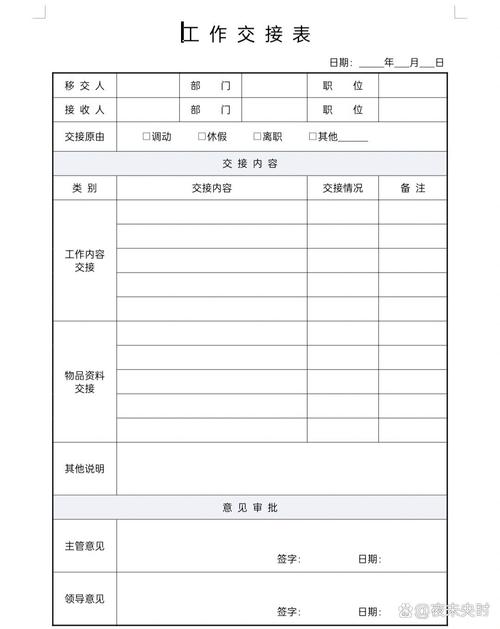 离职交接单无争议条款小字号实拍图