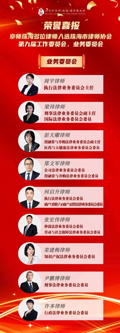 入选律师信息对比