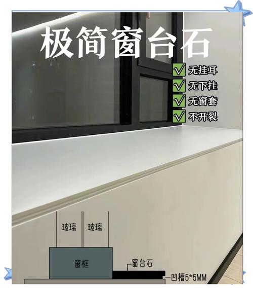 窗台石厚度挑选对比示意图