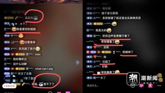 主播引导弹幕互动但观众反应冷淡的直播画面