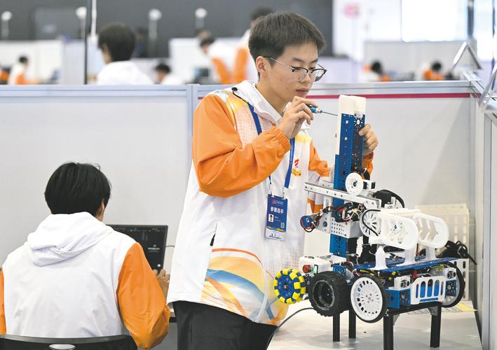 世界技能大赛移动机器人项目比赛现场