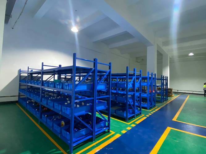 汽车零部件车间5S管理物料定置柜实拍