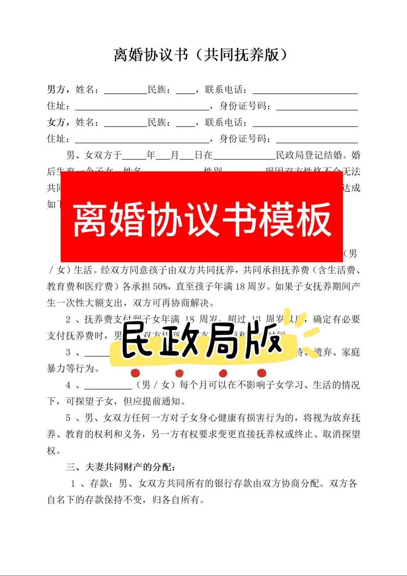 离异父母共同作为法定代理人签署文件