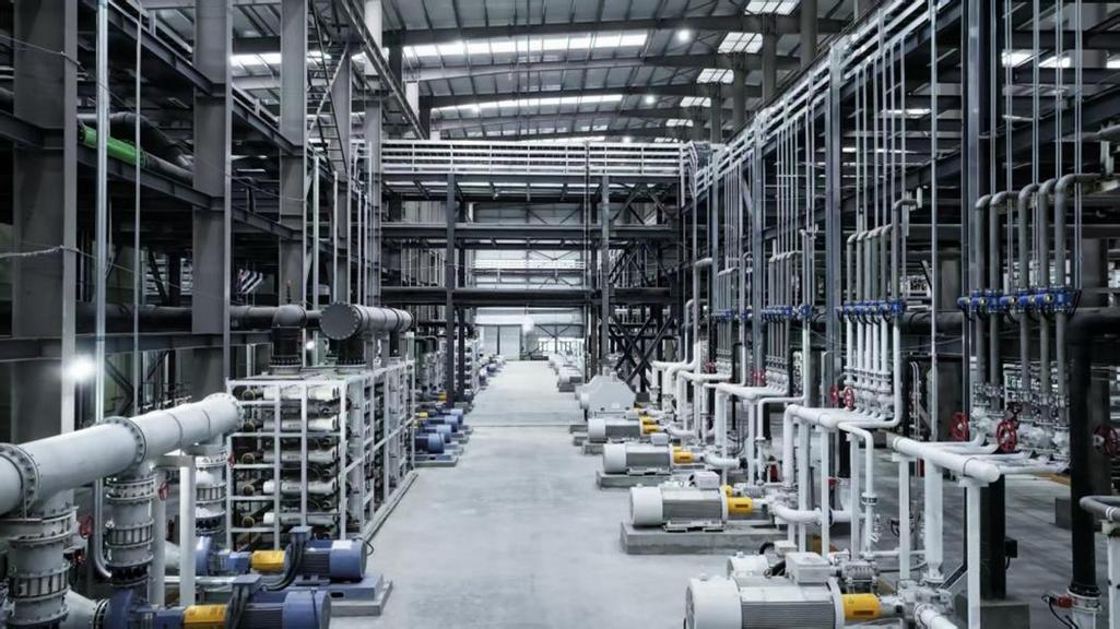 盐湖提锂工业分离生产线实景