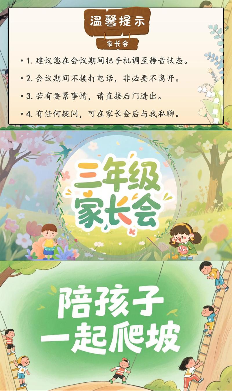 家长与孩子一起翻阅成长报告