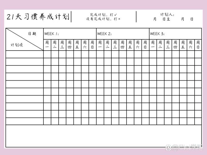 两个学生互相检查每周学习目标完成表
