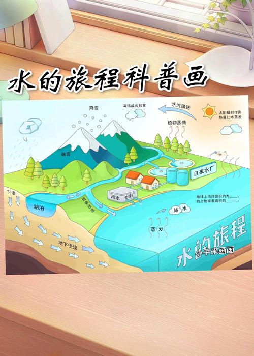 学生对照公开水文数据整理研究性学习报告的桌面场景