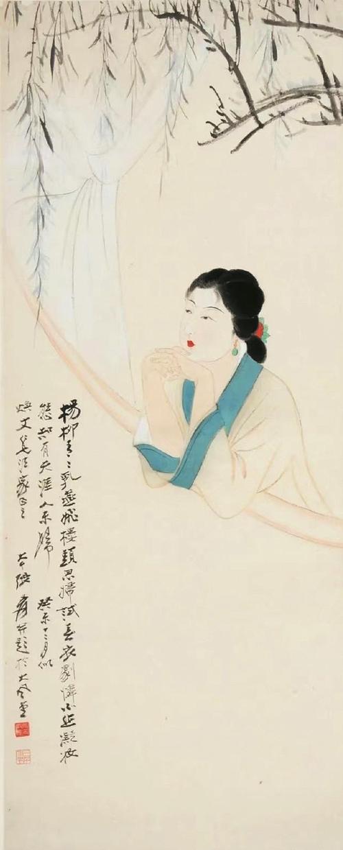 四川博物院张大千画作