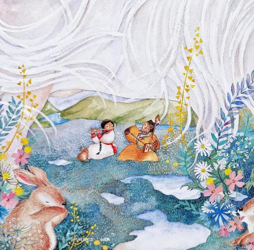 优质绘本插画细节特写对比
