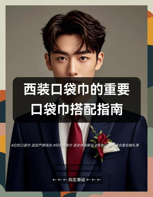 不同材质颜色领结与口袋巾搭配组合展示