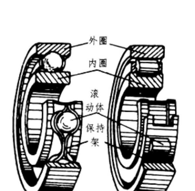 转子不平衡引起轴承振动损伤示意图