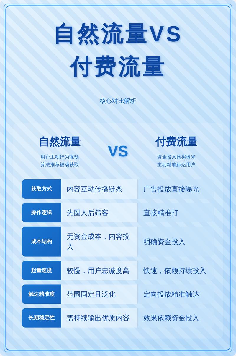 自然流量搜索需求分类对比图