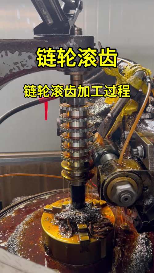 数控滚齿机加工链轮齿形过程