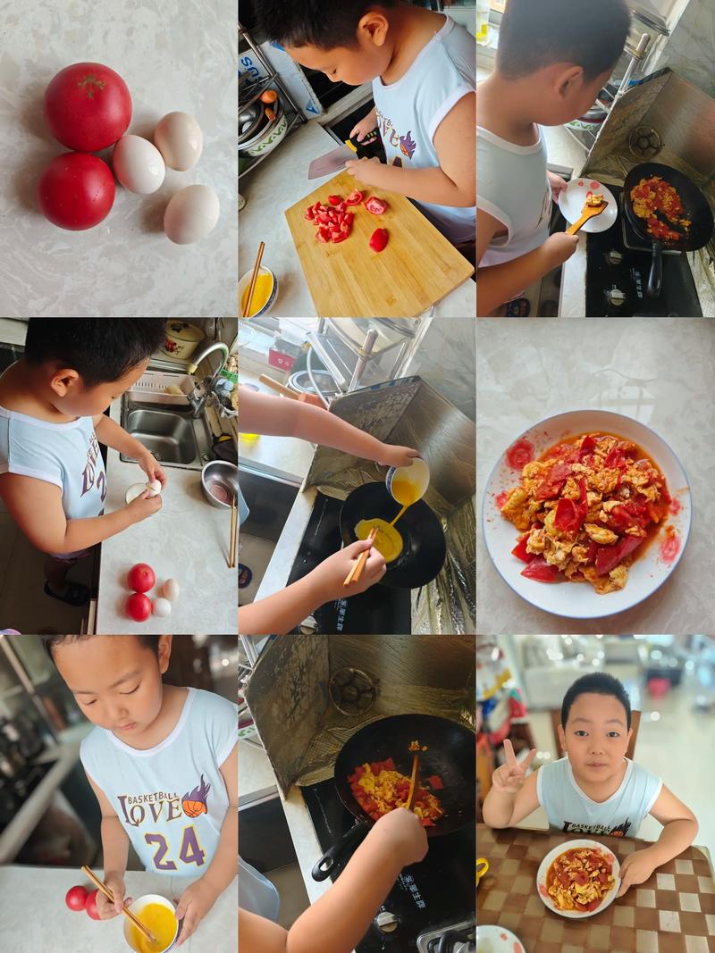 孩子寒假学做菜项目式作业