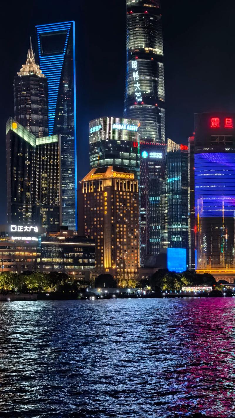外滩夜景广角拍摄