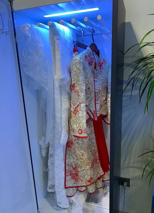 入户顶天立地柜上层堆满闲置婚纱和旧春联实拍