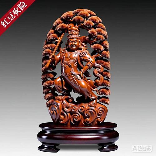 国家一级保护木材红豆杉木雕摆件