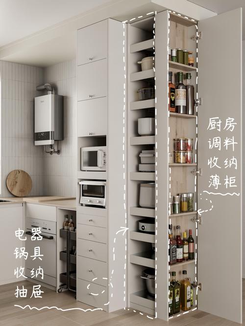 小厨房高柜电器收纳设计图