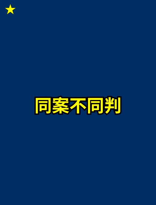 同案不同判的核心区分变量