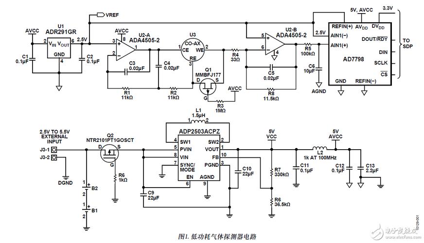 化工厂毒气报警器传感器电化学原理图