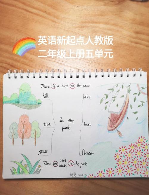 小学英语户外找green单词实践活动