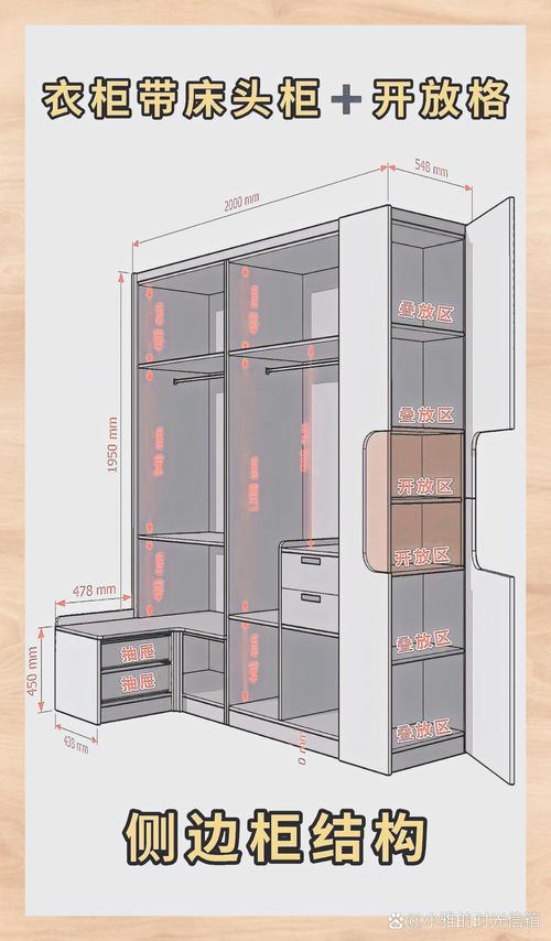 全屋定制收纳柜内部空间规划手绘图示例