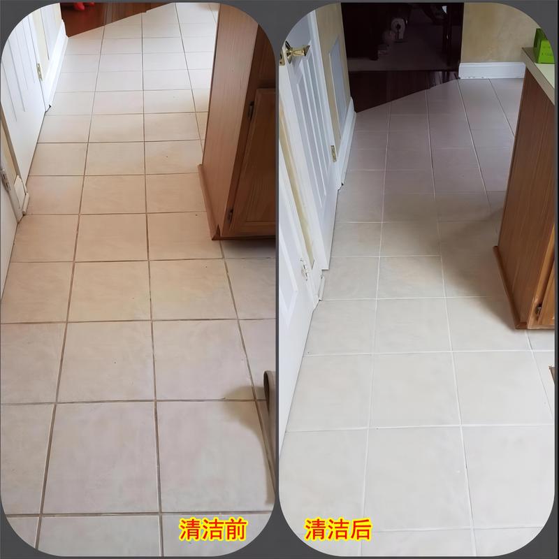 普通瓷砖与自洁面耐油污对比实验图