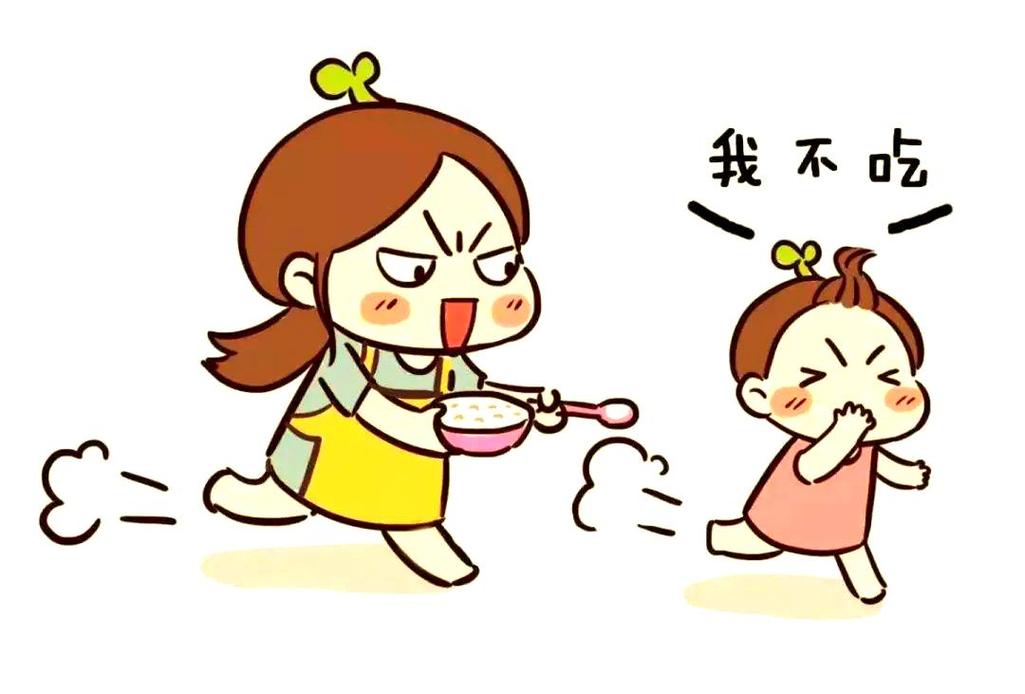 追着喂饭的小孩