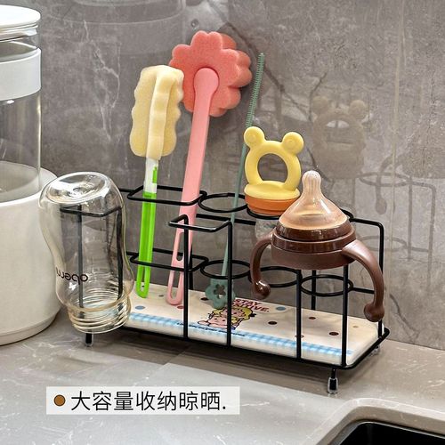 婴儿奶瓶消毒后自然晾干置物架图