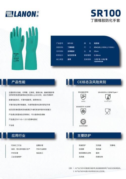 工业手套不同材质耐化学品性能对比表