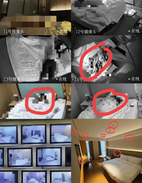 住户手机拍摄违规对着卧室的监控摄像头留证截图