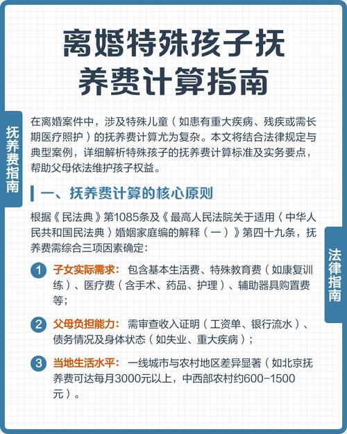 离婚子女抚养费计算流程步骤图