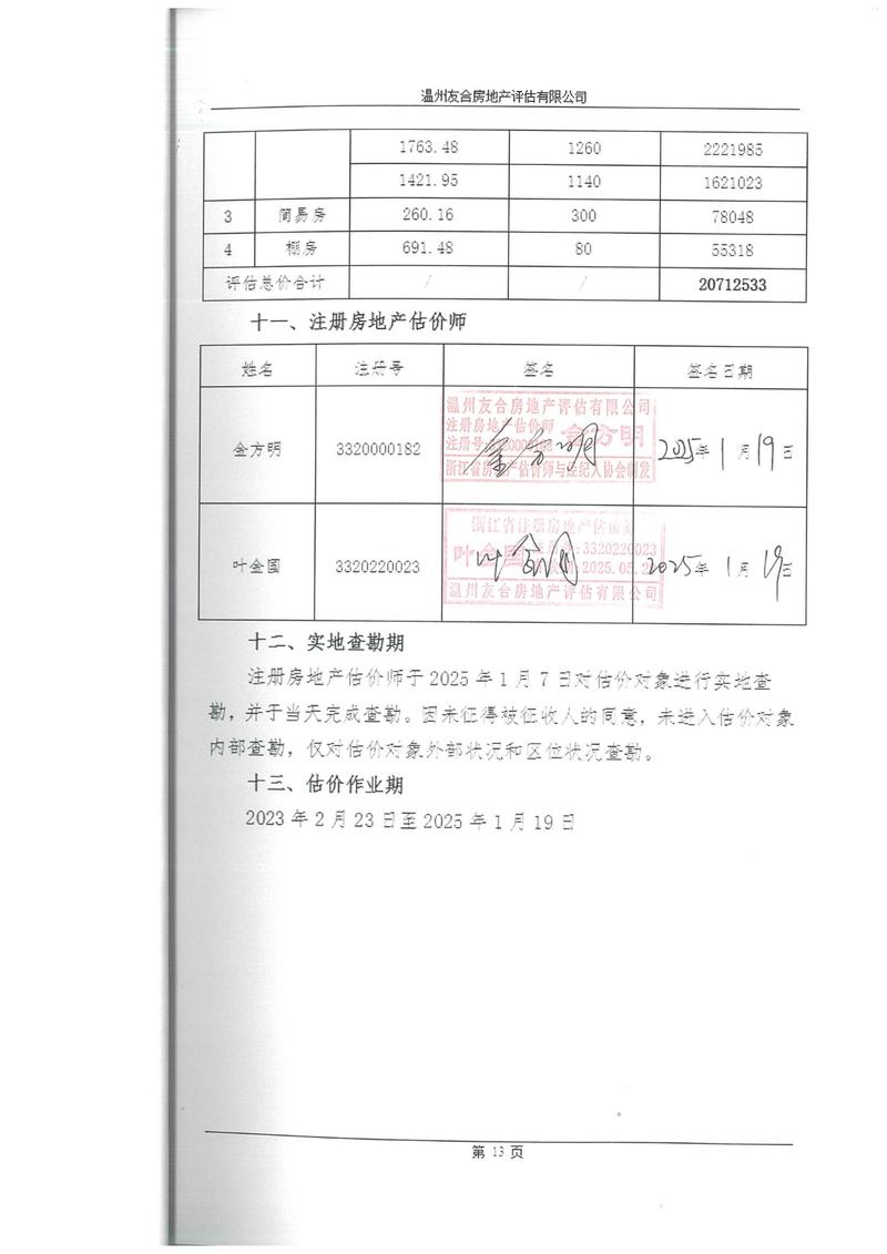 房屋征收补偿评估报告细节图