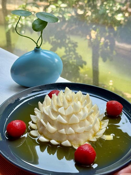素食餐厅诱人菜品特写