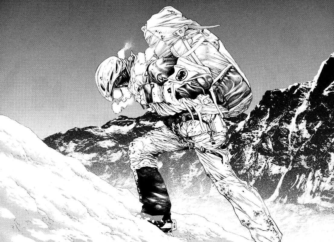 孤高之人漫画 暴风雪攀登画面
