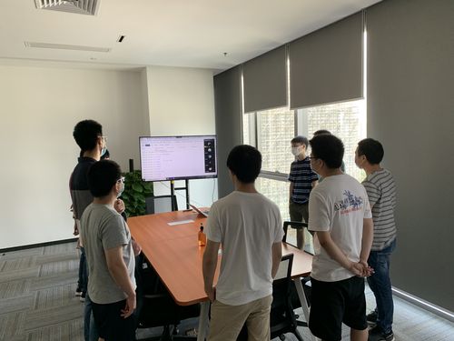 互联网团队Scrum敏捷开发站会现场图