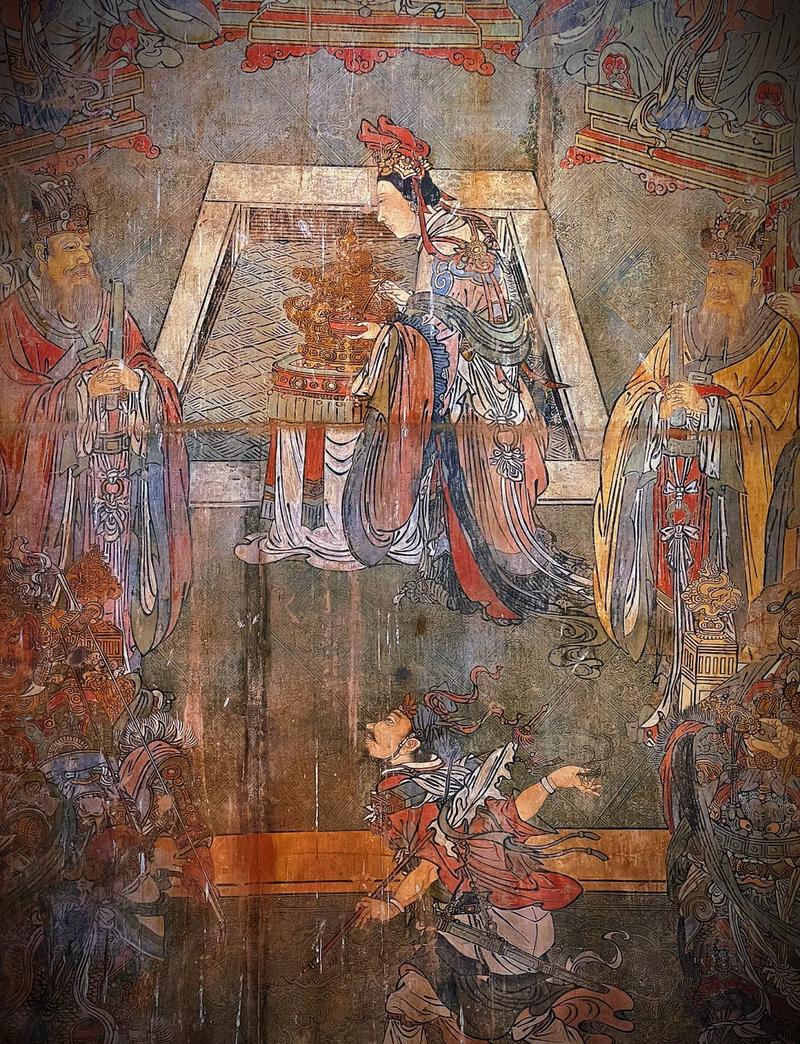 明代寺庙壁画复刻资质公示牌