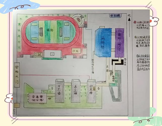 学生在地图上标注梦想学校的位置