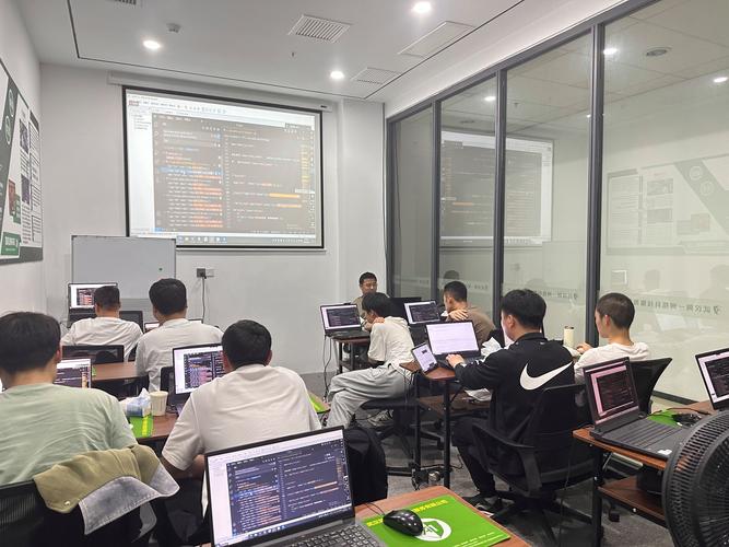 互联网团队办公室一对一沟通场景实拍