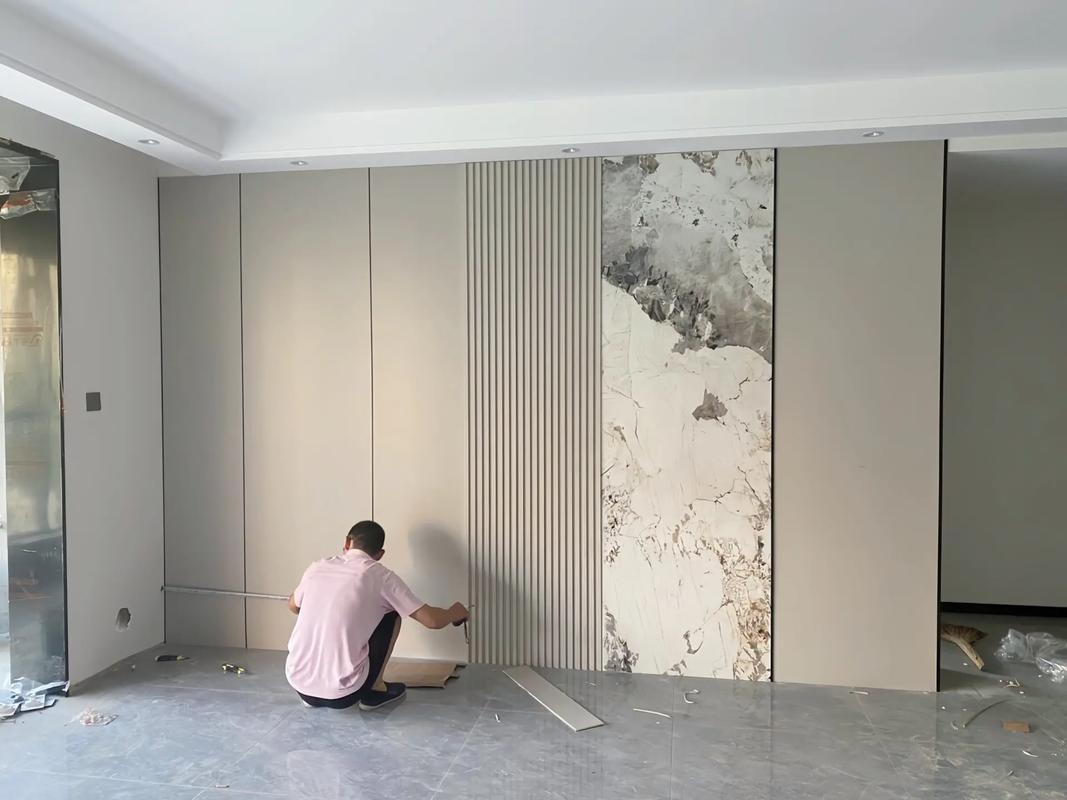 沙发背景墙木格栅积灰问题实拍