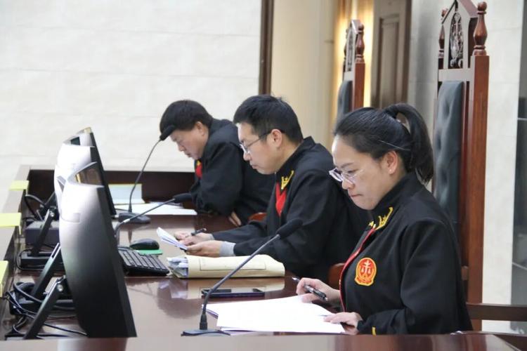 行政诉讼庭审现场法官核对证据材料