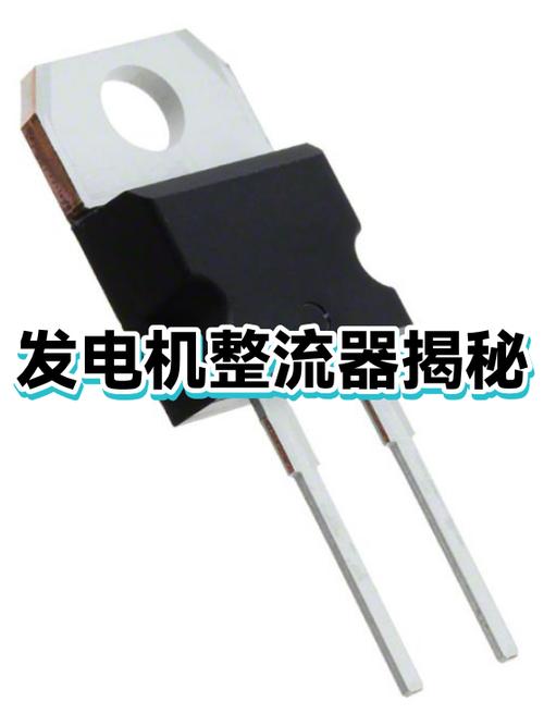 汽车发电机拆解后击穿的整流二极管