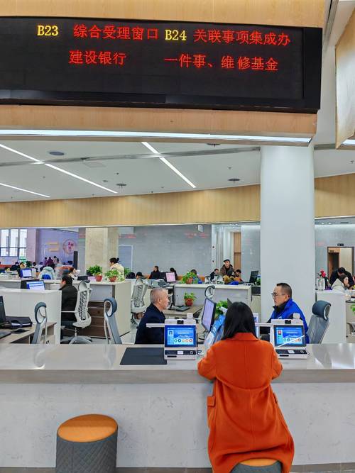 住宅专项维修资金申请窗口办理现场实拍
