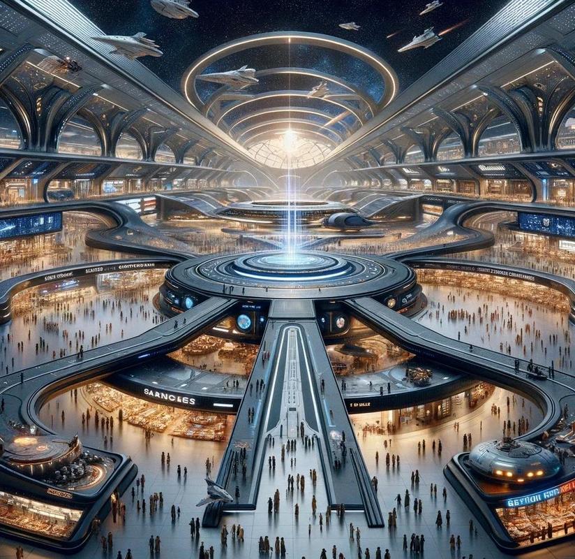 元宇宙虚拟建筑设计渲染图